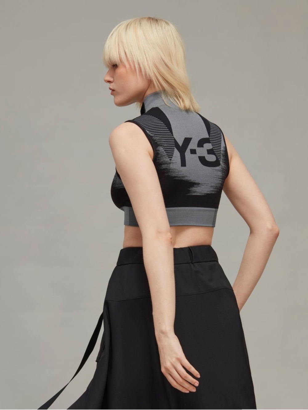 Adidas Y-3 Black Engineered Top - Picture 3 of 6
